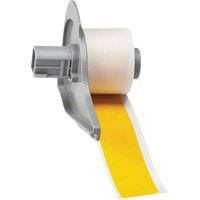 All-Weather Permanent Adhesive Label Tape, Vinyl, Yellow, 1" Width Cintas