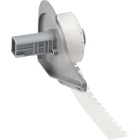 Harsh Environment Multi-Purpose Labels, Polyester, 0.35" L x 0.2" H, Black on Clear Cintas