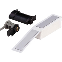 Raised Panel Labels, Polyester, 1" L x 4" H, White Cintas