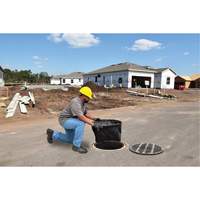 Bac de r&eacute;tention rond Ultra-Drain Guard avec orifice de trop-plein, Huile & s&eacute;diments, 22" - 25" lo x 22" - 25" la Cintas