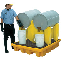 Ultra-Drum Rack 2-Drum Containment System without Drain, 53" L x 53" W x 44.8" H, 1500 US gal. Capacity Cintas