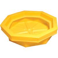 Ultra-Drum Tray&reg; without Grating, 32" L x 32" W x 8.1" H, 22.8 US gal. Spill Capacity Cintas