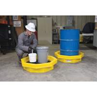 Ultra-Drum Tray&reg; with Grating, 32" L x 32" W x 8.1" H, 21.1 US gal. Spill Capacity Cintas