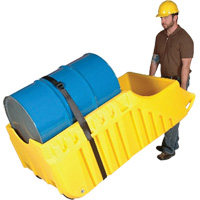 Drum Dolly, 26.5" L x 26.5" W x 5" H, 800 US gal. Spill Cap. Cintas