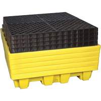 4-Drum Nestable Ultra-Spill Pallet&reg;, 66 US gal. Spill Capacity, 51" x 51" x 10" Cintas