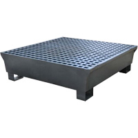 4-Drum Steel Ultra-Spill Pallet&reg;, 68 US gal. Spill Capacity, 49.1" x 47.1" x 10.9" Cintas