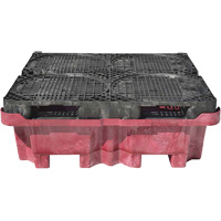 4-Drum Ultra-Spill King&reg; Drum Spill Pallet, 85 US gal. Spill Capacity, 51" x 51" x 17.5" Cintas