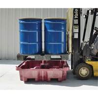 4-Drum Ultra-Spill King&reg; Flat Deck Spill Pallet, 85 US gal. Spill Capacity, 51" x 51" x 17.5" Cintas