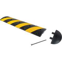 Speed Bump Kit, Rubber, 4' L x 11" W x 2" H Cintas