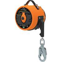 Latchways Sealed Self-Retracting Lanyard, 85', 1 Leg, Stainless Steel Cable, Snap Hook Harness Connector Cintas