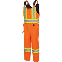 5040 Waterpoof Quilted Safety Overalls, Polyester, Small, High Visibility Orange Cintas
