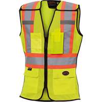 489 Veste de s&eacute;curit&eacute; d&eacute;tachable haute visibilit&eacute;, Jaune lime haute visibilit&eacute;, T-petit, Polyester Cintas