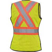 489 Veste de s&eacute;curit&eacute; d&eacute;tachable haute visibilit&eacute;, Jaune lime haute visibilit&eacute;, T-petit, Polyester Cintas