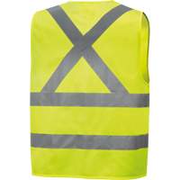 6886 Veste de s&eacute;curit&eacute; haute visibilit&eacute; en tricot chaîne, Jaune lime haute visibilit&eacute;, Petit, Polyester Cintas