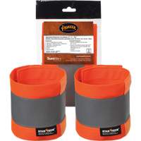 140A Brassard r&eacute;fl&eacute;chissant ajustable orange haute visibilit&eacute; de 14" X 4" Cintas