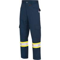 7764 Pantalons de s&eacute;curit&eacute; ignifuges et r&eacute;sistants aux arcs &eacute;lectriques &agrave; haute visibilit&eacute; 88/12 FR-Tech, 30, x 32, Bleu marin Cintas