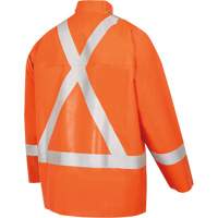 5990J Super Heavy-Duty FR/Arc Resistant Safety Rain Jacket, Small, High Visibility Orange, 11 cal/cm² Cintas