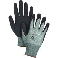 Eco-Friendly Crinkle Grip Coated Gloves, 9, Foam Latex Coating, 15 Gauge, Nylon/RPET Shell Cintas