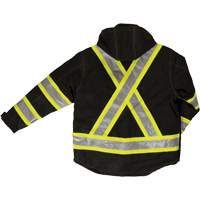 Manteau de s&eacute;curit&eacute; 4-en-1 en tissu ind&eacute;chirable, Polyester, Noir, T-petit Cintas
