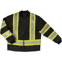 Manteau de s&eacute;curit&eacute; 4-en-1 en tissu ind&eacute;chirable, Polyester, Noir, T-petit Cintas