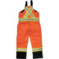 Ripstop Insulated Safety Bib Overall, Polyester, X-Small, High Visibility Orange Cintas