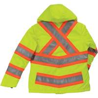 Manteau de s&eacute;curit&eacute; isolant et extensible pour femmes, Polyester, Jaune lime haute visibilit&eacute;, T-petit Cintas