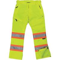 Womens Insulated Flex Safety Pant, Polyester, X-Small, High Visibility Lime-Yellow Cintas