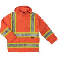 Manteau de s&eacute;curit&eacute; imperm&eacute;able en tissu ind&eacute;chirable Ripstop, Polyester, T-petit, Orange haute visibilit&eacute; Cintas