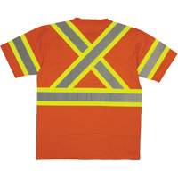 Chemise de s&eacute;curit&eacute; &agrave; manches courtes, Coton, T-petit, Orange haute visibilit&eacute; Cintas