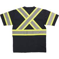 Chemise de s&eacute;curit&eacute; &agrave; manches courtes, Coton, T-petit, Noir Cintas