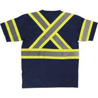 Chemise de s&eacute;curit&eacute; &agrave; manches courtes, Coton, T-petit, Bleu marin Cintas