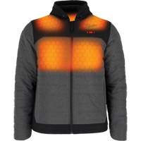 Veste chauffante M12 QuietShell avec pile, Hommes, Petit, Gris Cintas