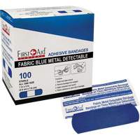 Bandages, Rectangulaire/carr&eacute;e, 3", Tissu d&eacute;tectable, St&eacute;rile Cintas