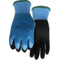 Gants hydrofuges Stealth Black Ops, Taille Petit, Calibre 15, Rev&ecirc;tement Latex de caoutchouc, Enveloppe en Fibre de verre/Polyester, ASTM ANSI niveau A4 Cintas