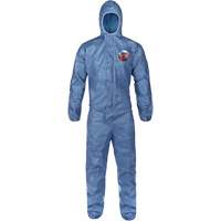 Hooded Coveralls, Large, Blue, MicroMax&reg; VP Cintas