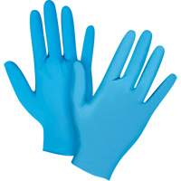 Emballages de gants jetables pour machine distributrice, Grand, Nitrile, 4,5 mils, Sans poudre, Bleu, Classe 2 Cintas