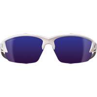 Khor G2 Safety Glasses, Blue Mirror Lens, Anti-Scratch/Polarized, ANSI Z87+/MCEPS GL-PD 10-12/Meets/Exceeds CSA Z94.3 Cintas