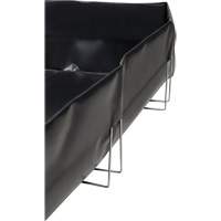 Wire Bracket Berm, 268 US gal. Capacity, 6' W x 8' L x 12" H, L-Bracket Cintas
