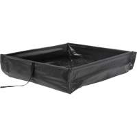 Berme de confinement des d&eacute;versements repliable &agrave; rouler, Capacit&eacute; 15 gal. US, 2' la x 2' lo x 6" h Cintas