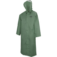 851 Hurricane Long Coat with Detachable Hood, Small, Green Cintas