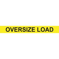 Oversize Load Heavy Haul Sign, Decal/Vinyl, 96" W x 12" H Cintas