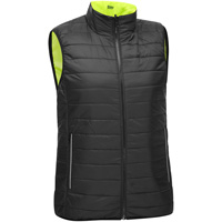 Veste bouffante, enveloppante et r&eacute;versible avec X au dos Bisley pour femmes, Jaune lime haute visibilit&eacute;, Petit, Polyester Cintas
