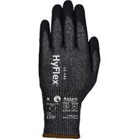 Gants r&eacute;sistants &agrave; la coupe HYFLEX 11-543, Taille 6, Calibre 13, Rev&ecirc;tement Nitrile, Enveloppe en Nylon/Acier inoxydable/PEHP/Spandex, ASTM ANSI niveau A7/EN 388 niveau F Cintas
