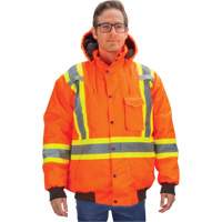 Waterproof 7-in-1 Winter Parka, High Visibility Orange, Medium Cintas