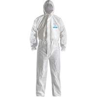 CoverMe XP1800  Type 5/6 Coveralls with Hood, Medium, White, Microporous Cintas