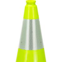 Premium Traffic Cone, 18", Lime Green, 6" Reflective Collar(s) Cintas