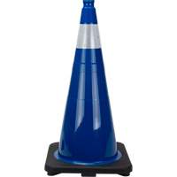 Premium Traffic Cone, 28", Blue, 4" Reflective Collar(s) Cintas