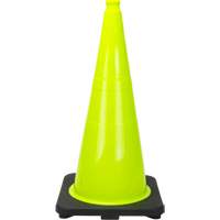 Premium Traffic Cone, 28", Lime Green Cintas