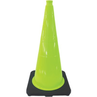 Premium Traffic Cone, 18", Lime Green Cintas
