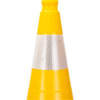 Premium Traffic Cone, 28", Yellow, 4" Reflective Collar(s) Cintas
